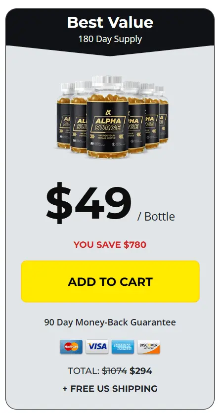 buy Alpha Surge 6 bottle